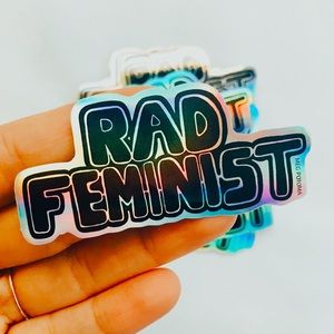 Rad Feminist Holographic Sticker